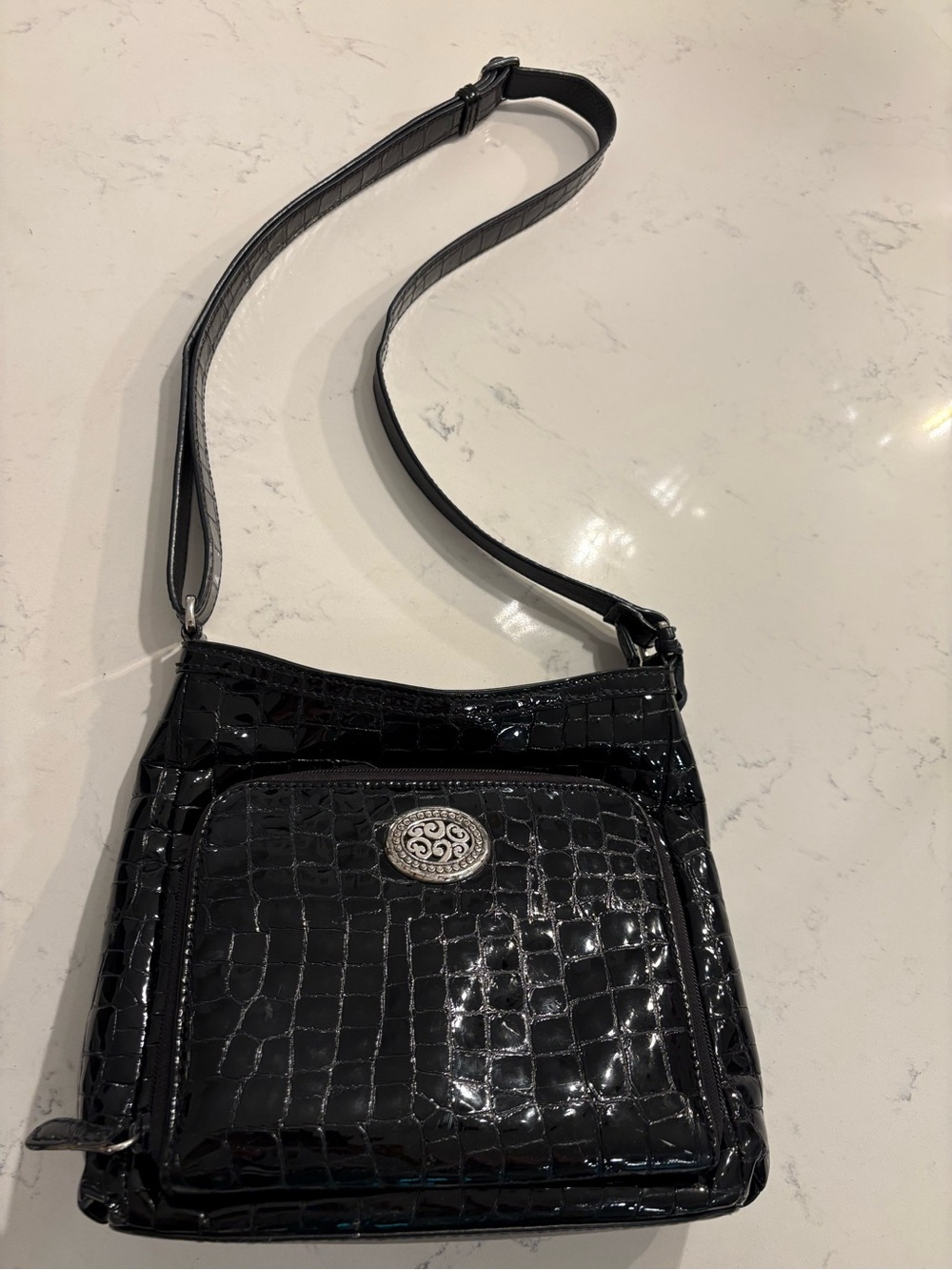 Brighton Shiny Croc Handbag